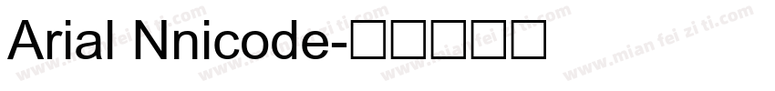 Arial Nnicode字体转换